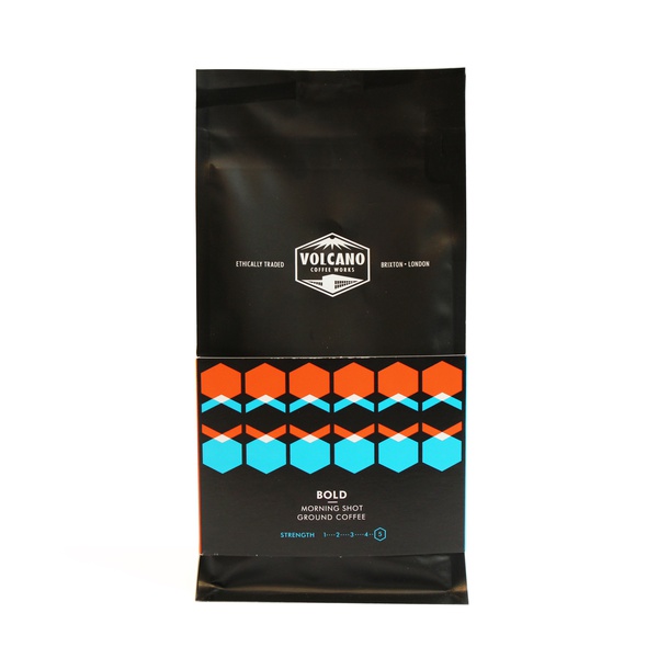 اشتري Volcano Coffee Works bold morning shot ground coffee 200g في الامارات
