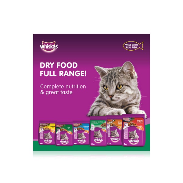Whiskas Dry Cat Food for Adults 1+ Years with Tuna 3kg