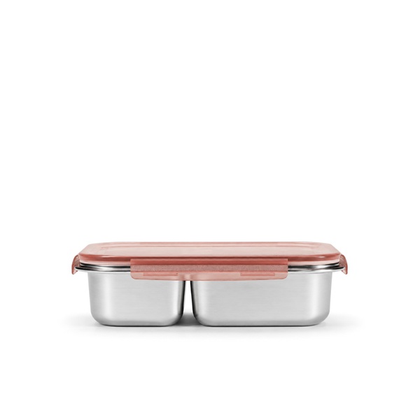 Beola Duo Compartment Lunch Box Pink 730ml