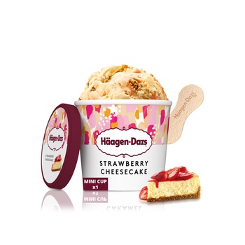 Haagen Dazs Strawberry Cheesecake Ice Cream 100ml