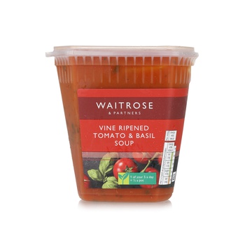 Waitrose Tomato and Fresh Basil Soup 600g