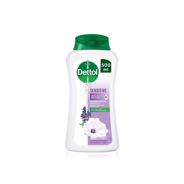 Dettol Sensitive Antibacterial Bodywash Lavender and White Musk 500ml