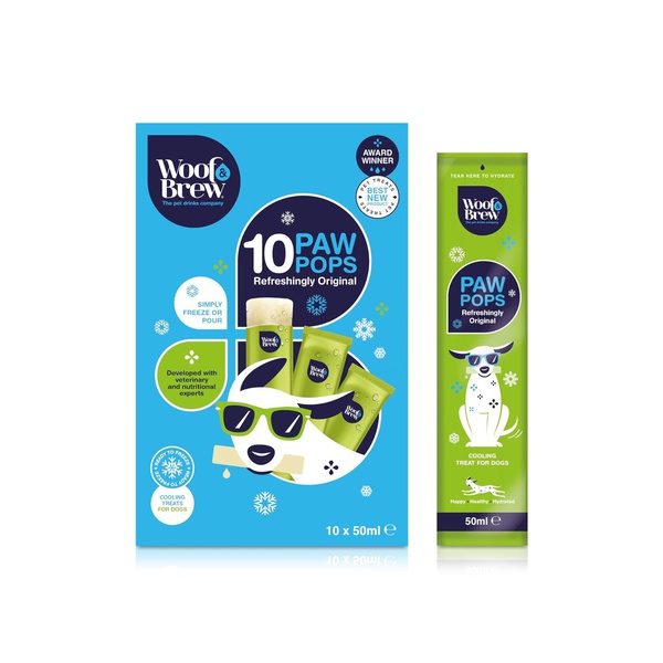 Woof & Brew Paw Pop Dog Treats 50ml x 10