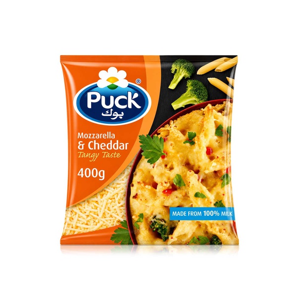 Puck Shredded Mozzarella & Cheddar Cheese 400g