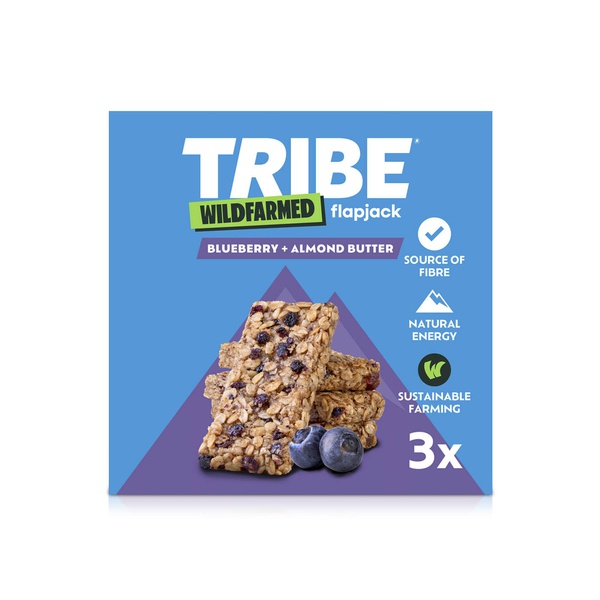 Tribe Wildfarmed Flapjack Blueberry & Almond Butter 3x50g