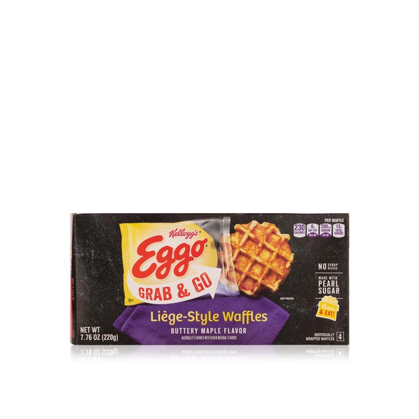 اشتري Eggo grab & go liege-style buttery maple flavoured waffles 7.76oz في الامارات