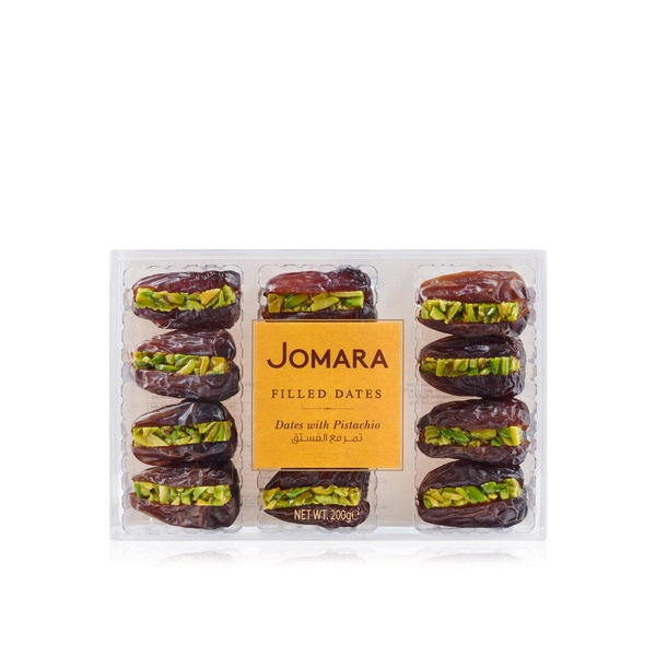 Buy Jomara dates with pistachio 200g in UAE