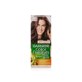 Garnier Colour Naturals Cream 6.7 Pure Chocolate Brown Permanent Hair Dye