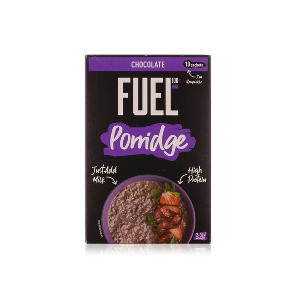 Buy FUEL10K chocolate porridge sachets 10 pack 360g in UAE