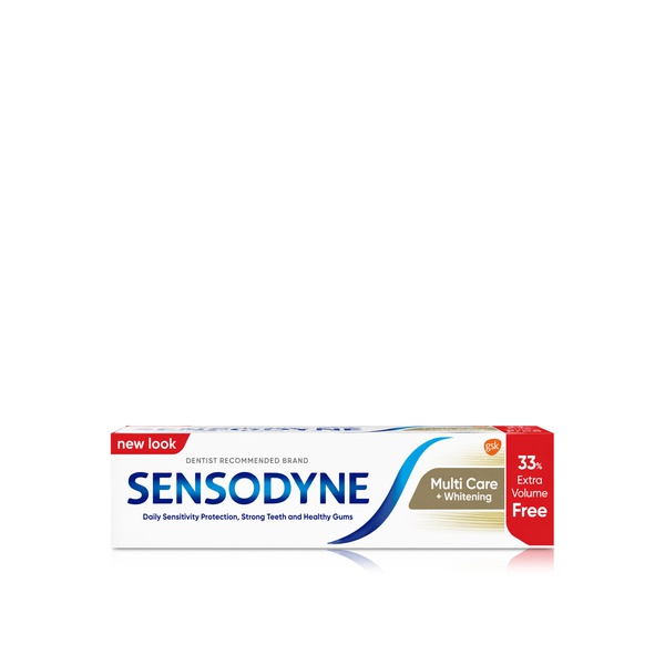 Sensodyne Multicare & Whitening Toothpaste 100ml + 33% Extra