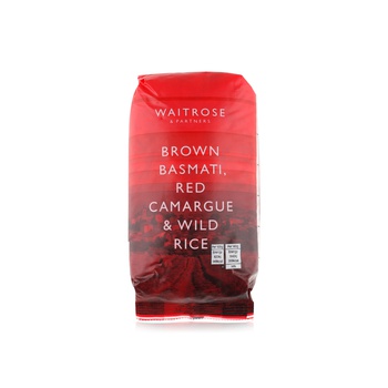 Waitrose Brown, Basmati, Red Camargue and Wild Rice 500g