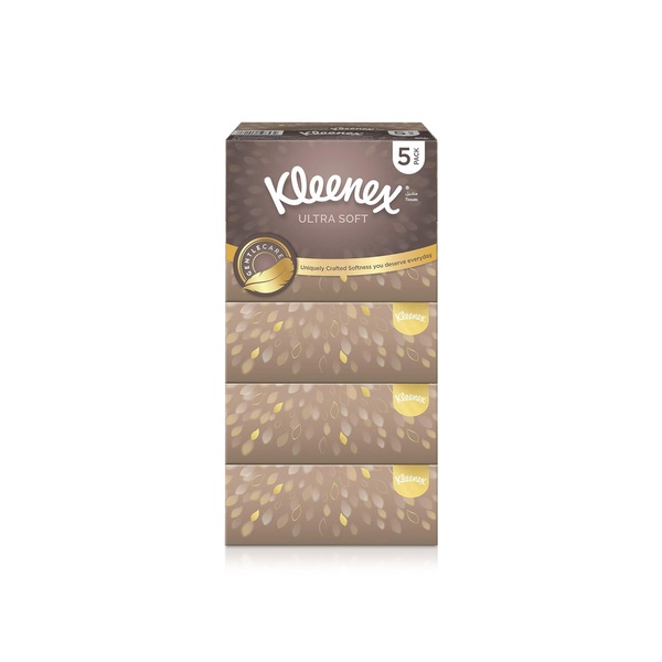 Kleenex Ula Soft Premium Facial Tissue 96 Sheets x 3 Ply x 5 Packs