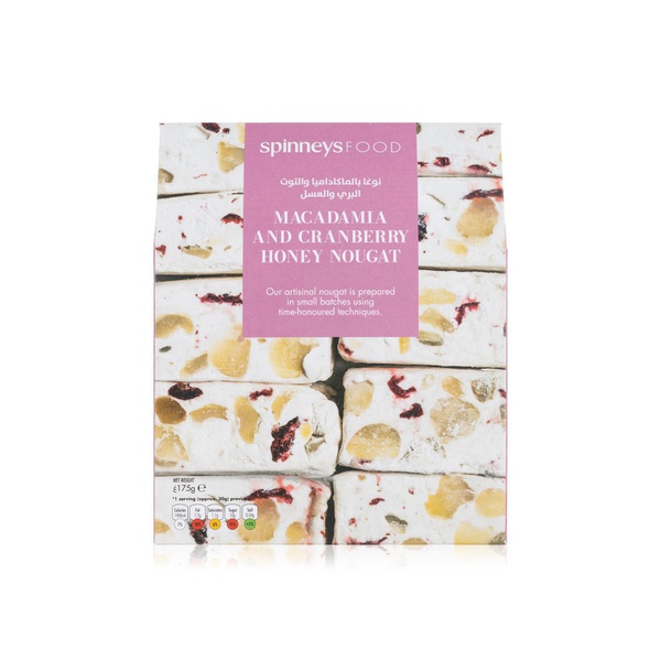 Spinneysfood Macadamia and Cranberry Honey Nougat 175g