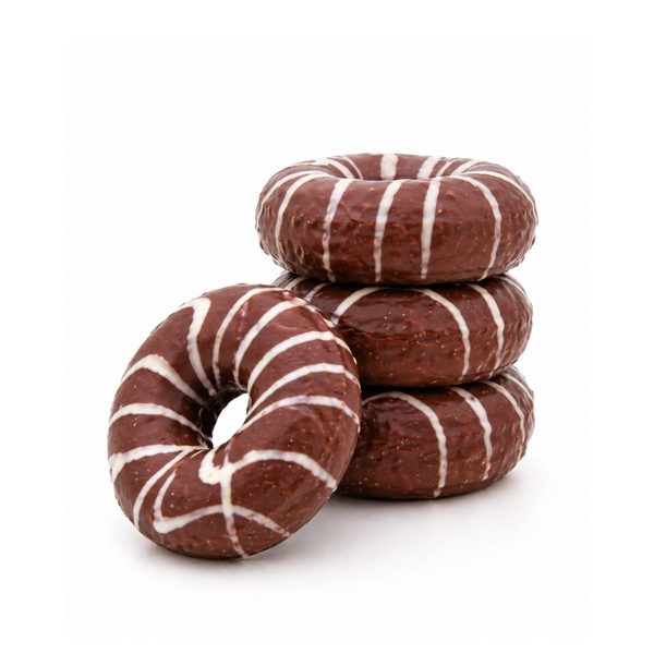 Dark Chocolate Drizzle Mini Donuts x 6 216g
