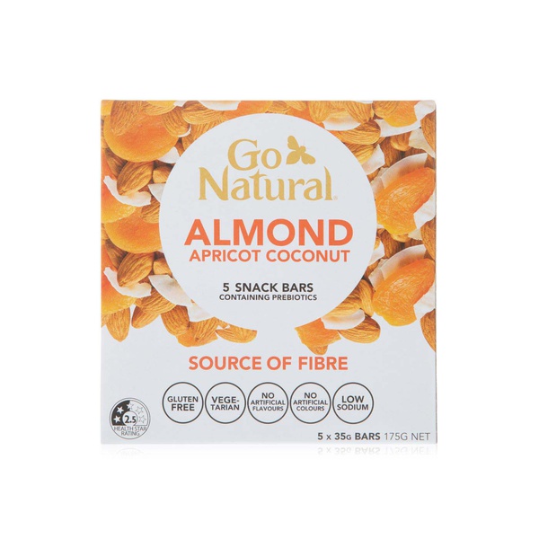 Buy Go Natural almond apricot coconut bar 35g in UAE