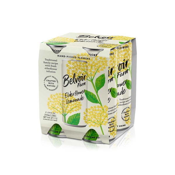 Belvoir Elderflower Lemonade 250ml x 4