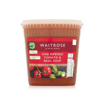 Waitrose Tomato and Fresh Basil Soup 600g