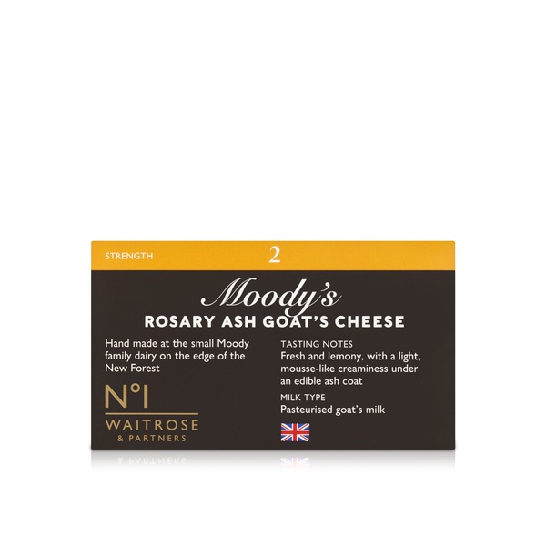 Waitrose No1 Moody's Rosary Ash Goat's Cheese 100g