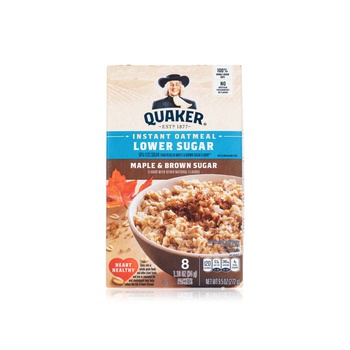 Quaker Instant Maple and Brown Sugar Oatmeal Lower Sugar 272g