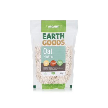 Earth Goods Organic Gluten Free Oat Flakes 500g