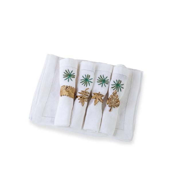 Curate Home Linen & Napkin Rings x 4