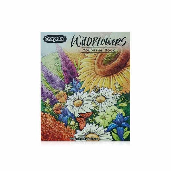 Crayola Colouring Book Wildflowers 40 Pages