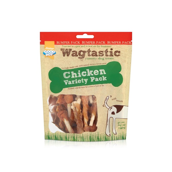 Wagtastic Chicken Variety Pack Dog Treats 320g