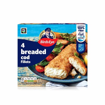Birds Eye Frozen Breaded Cod Fillets 400g