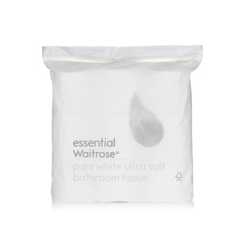 Waitrose Essential Bathroom Tissue White 2ply x 9 Rolls