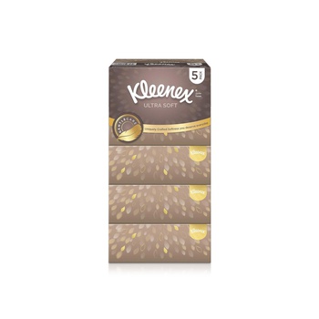 Kleenex Ula Soft Premium Facial Tissue 96 Sheets x 3 Ply x 5 Packs