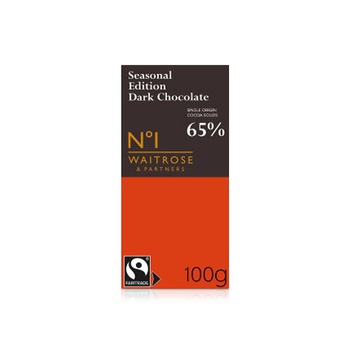 Waitrose No.1 Peru Dark Chocolate 80% 100g