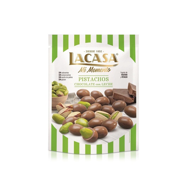 Lacasa Milk Chocolate Pistachios 100g