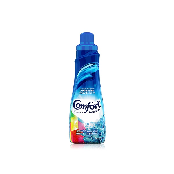 Buy Comfort concentrated iris & jasmine fabric softener 750ml in UAE