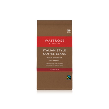 Waitrose Italian Style Coffee Beans 454g