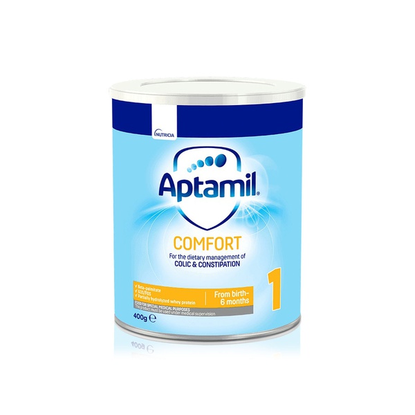 اشتري Aptamil comfort stage 1 colic and constipation milk formula 0-6 months 400g في الامارات