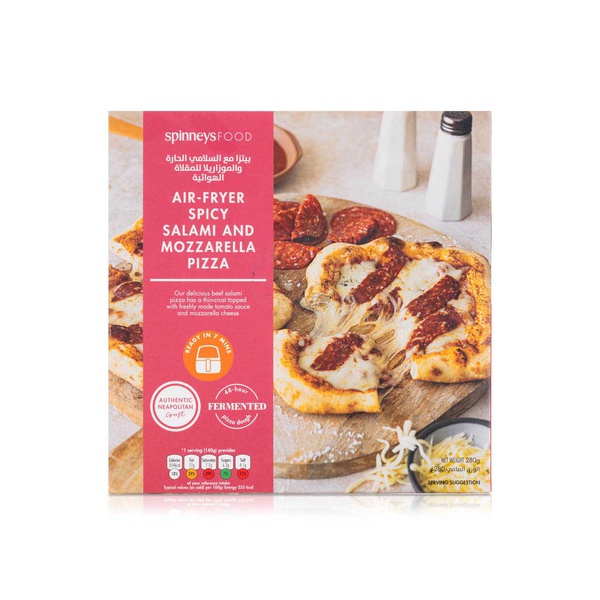 Spinneysfood Frozen Spicy Salami & Mozzarella Pizza 280g