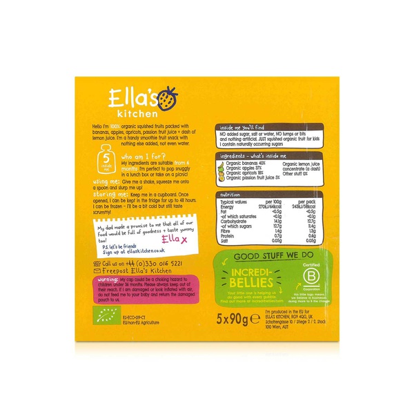 Ella's Kitchen Organic the Yellow One Fruit Smoothie 6+ Months 450g