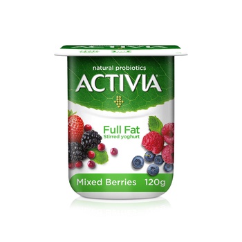 Activia Mixed Berries Yoghurt Full Fat 120g