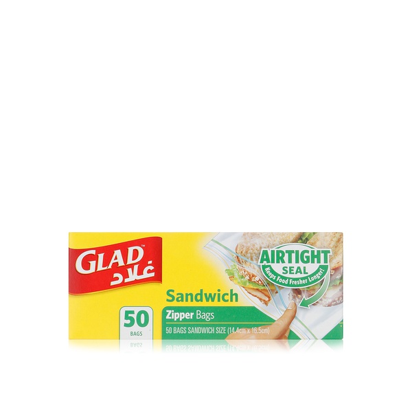Glad Zipper Sandwich Bags x 50