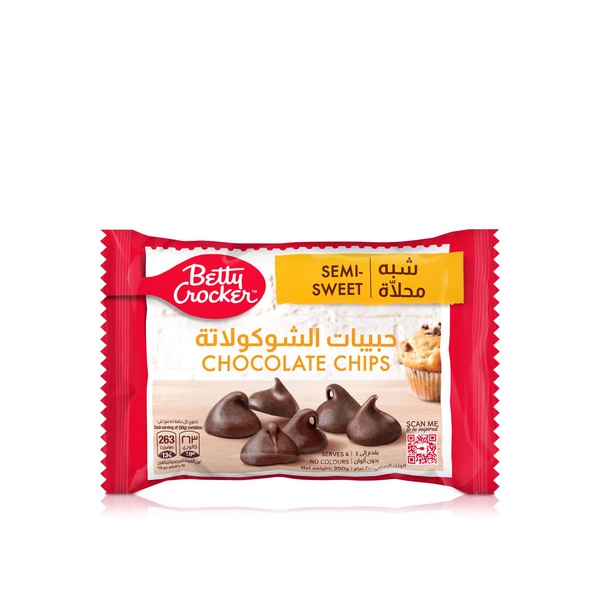 Buy Betty Crocker semi-sweet chocolate chips 200g in UAE