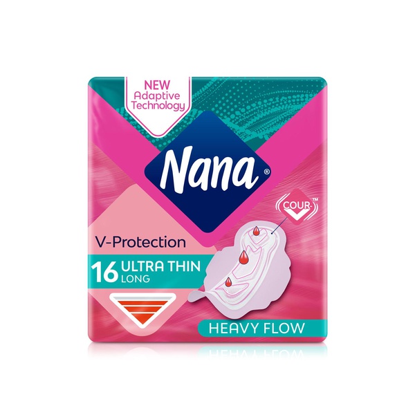 Nana Ula Thin Long Sanitary Pads Super Wings 16 Pack