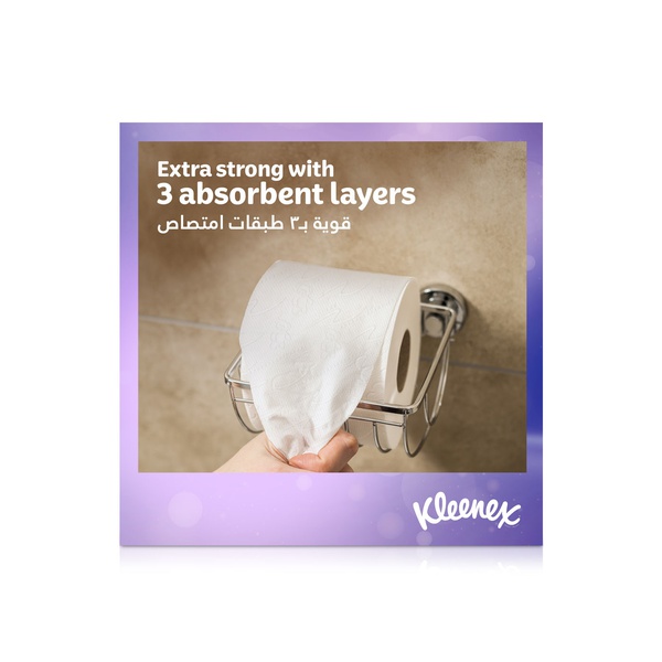 Kleenex Extra Dry Toilet Tissue Paper 160 Sheets x 3 Ply x 12 Rolls