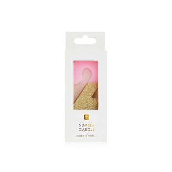 Talking Tables Pink Glitter Candle - 2