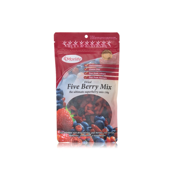 Morlife Dried Five Berry Mix 150g
