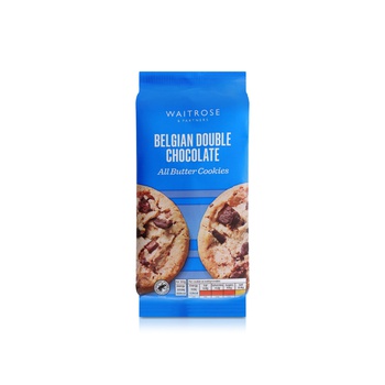 Waitrose Belgian Double Chocolate All Butter Cookies 200g
