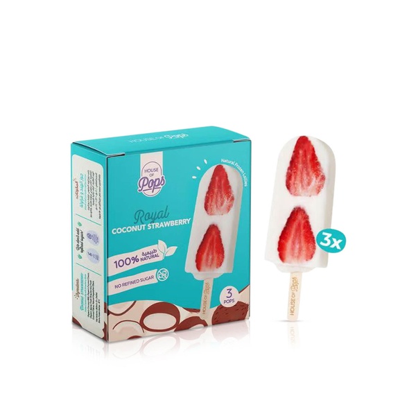 House of Pops Royal Coconut Strawberry 240ml
