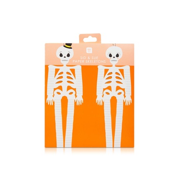 Talking Tables Halloween Paper Skeleton Hanging Decorations x 2
