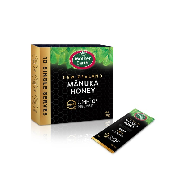 Mother Earth UMF 10+ Mānuka Honey Pack 8g x 10