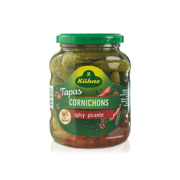 Kuhne Tapas Cornichons Spicy 330g