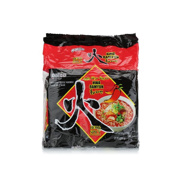 اشتري Paldo hwa ramyun hot & spicy ramen 5 x 120g في الامارات